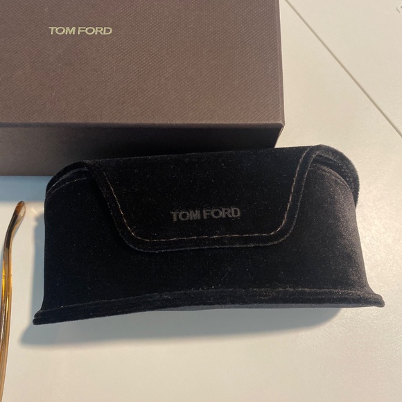 Tom Ford 56mm gradient light brown aviators main image 6